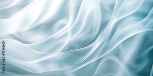 Soft waving abstract background in white and grey colors