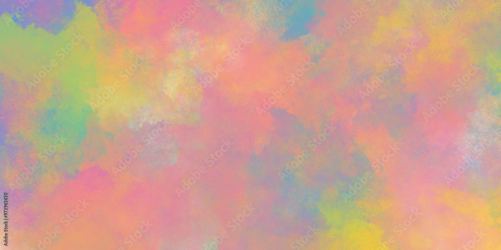 Watercolor paper texture background with cloudy stains and splashes, multicolor pastel rainbow gradient colors watercolor grunge texture, abstract colorful mixed color soft watercolor background. Watercolor paper texture background with cloudy stains and splashes, multicolor pastel rainbow gradient colors watercolor grunge texture, abstract colorful mixed color soft watercolor background.