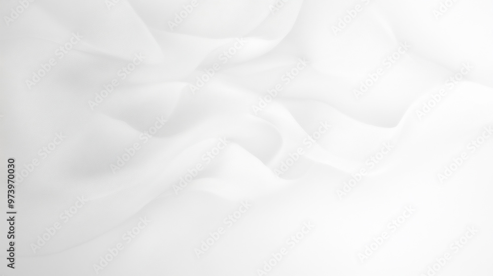 Fototapeta premium Abstract white fabric texture background. Cloth soft wave white satin fabric 
