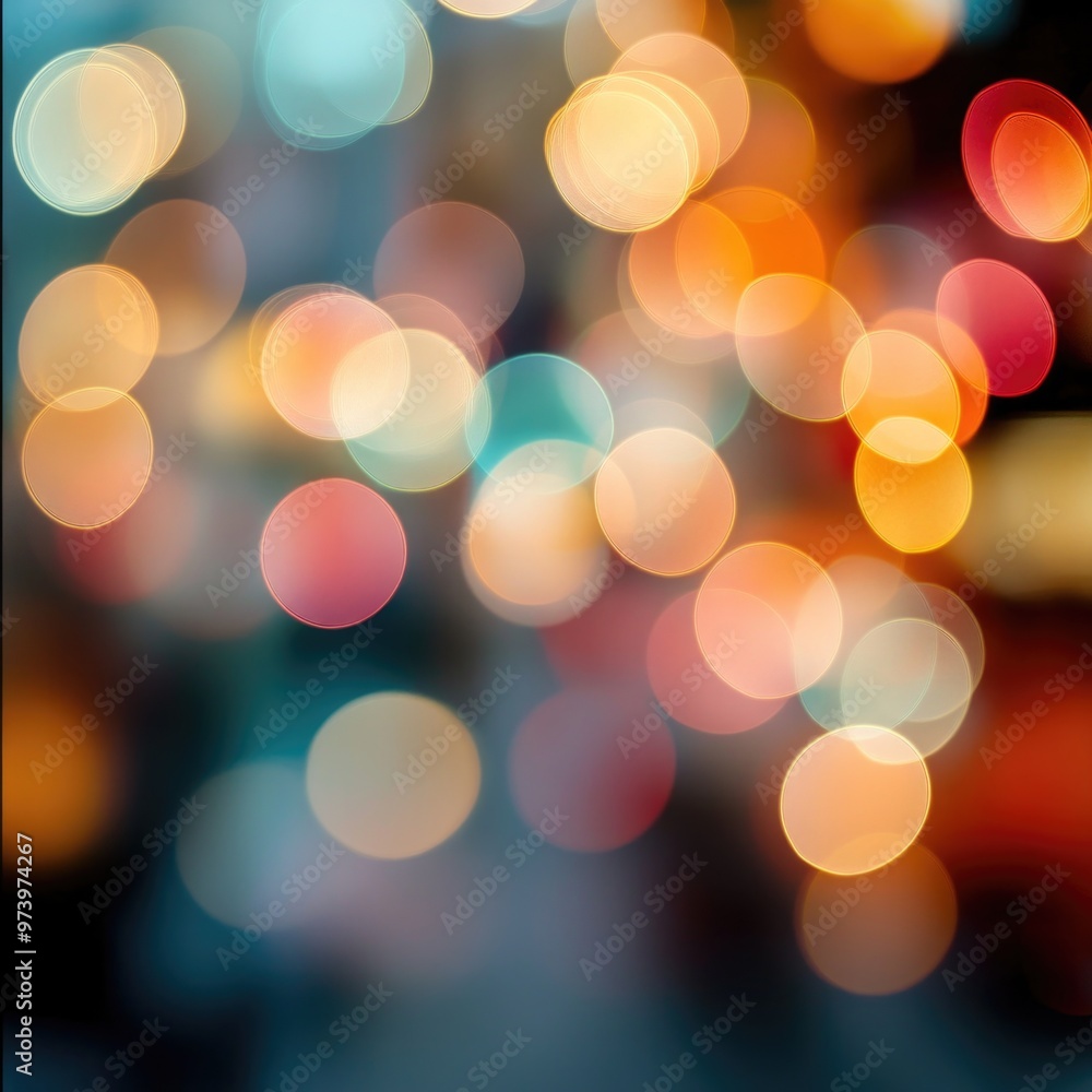 Blurred Christmas lights background with festive holiday bokeh and ornaments Blurred Christmas lights background with festive holiday bokeh and ornaments