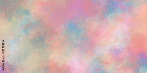 Brush stroked painting of colorful watercolor with holographic color, hand drawn stains watercolor texture,  painted watercolor background design with paint and colorful stains.