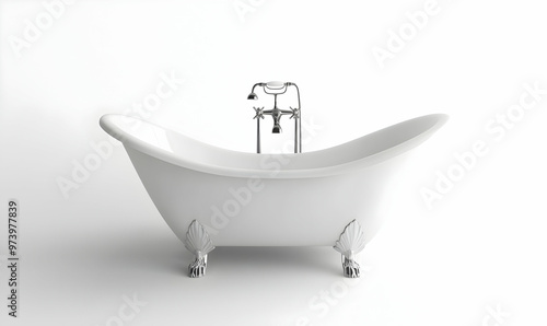 Washbasin isolated on white background