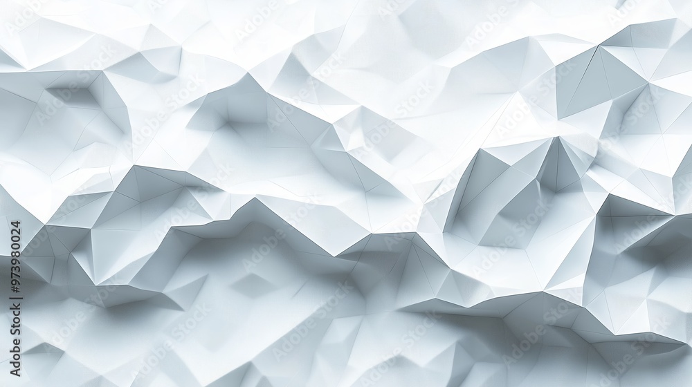 Abstract white background with low poly geometric pattern Abstract white background with low poly geometric pattern