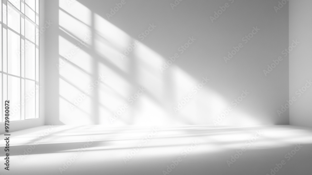 Realistic and minimalist blurred natural light windows, shadow overlay on wall paper texture, abstract background. Realistic and minimalist blurred natural light windows, shadow overlay on wall paper texture, abstract background.