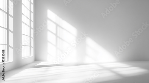 Empty space in white architecture
