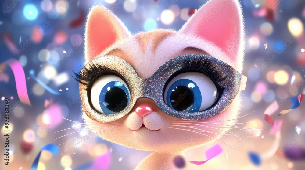 Enchanting Feline Friend in Whimsical Fantasy Wonderland Enchanting Feline Friend in Whimsical Fantasy Wonderland