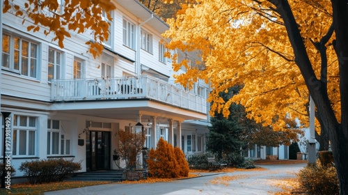 The allure of natural and manmade beauty in a captivating hotel setting photo