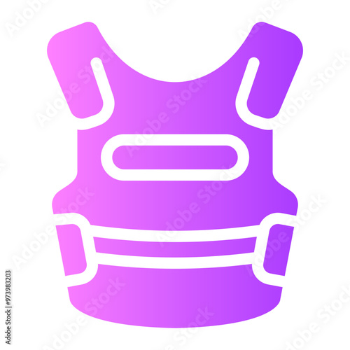 bulletproof vest Gradient icon