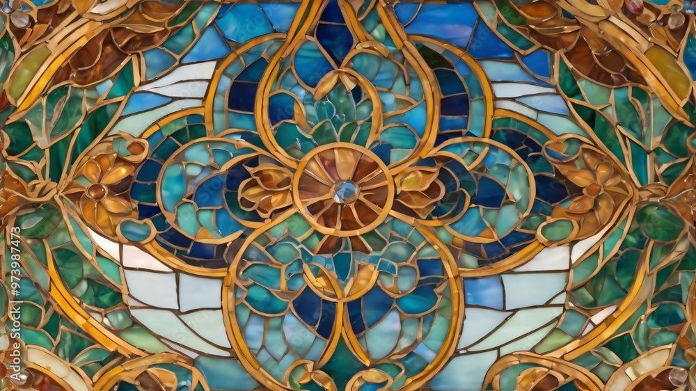 art nouveau artwork mosaic background art nouveau artwork mosaic background