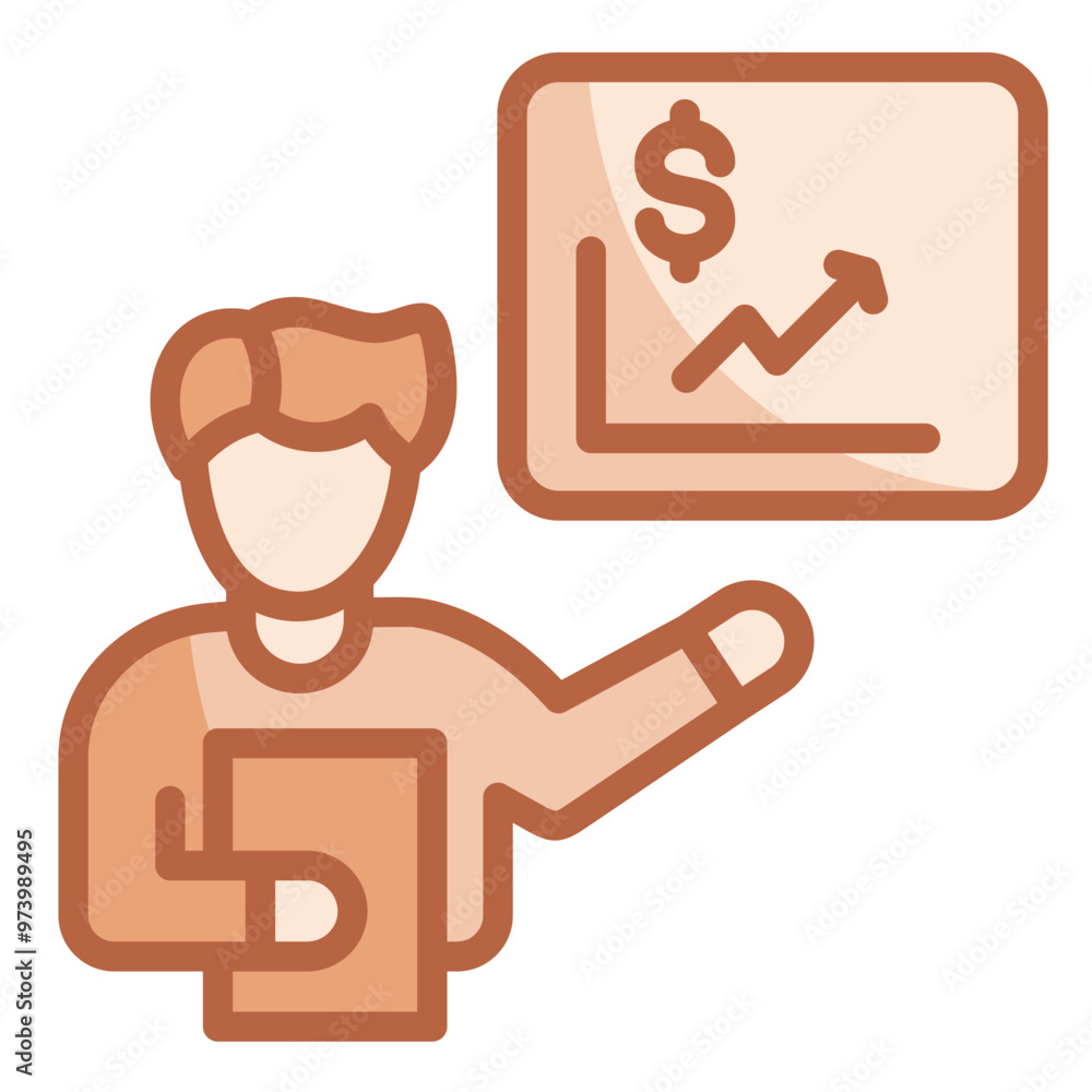 Financial Modeling Icon Financial Modeling Icon