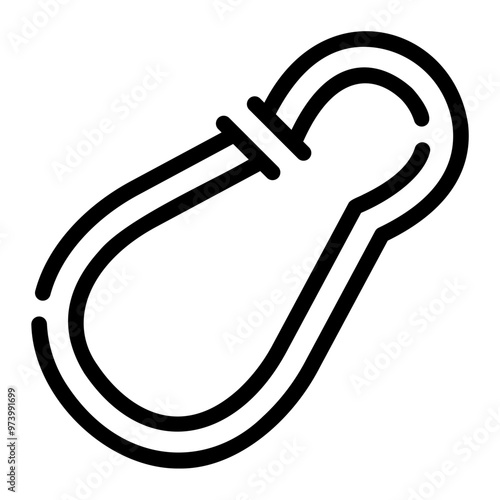 carabiner Line Icon