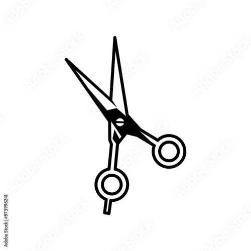 Scissors icon. vector illustration isolated on a white background.