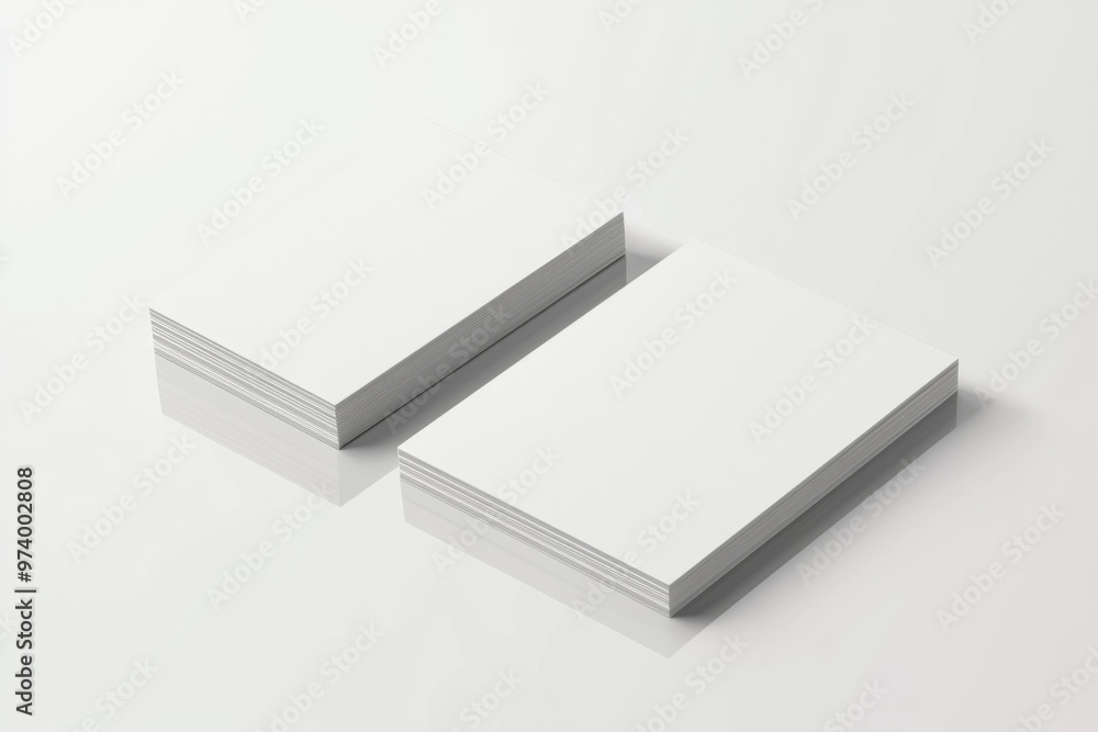 Business Card Mockup on Isolated Background created with Generative AI Business Card Mockup on Isolated Background created with Generative AI