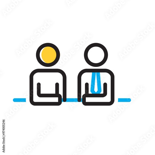 Vector multicolor icon for Client