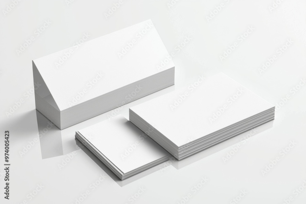 Business Card Mockup on Isolated Background created with Generative AI Business Card Mockup on Isolated Background created with Generative AI