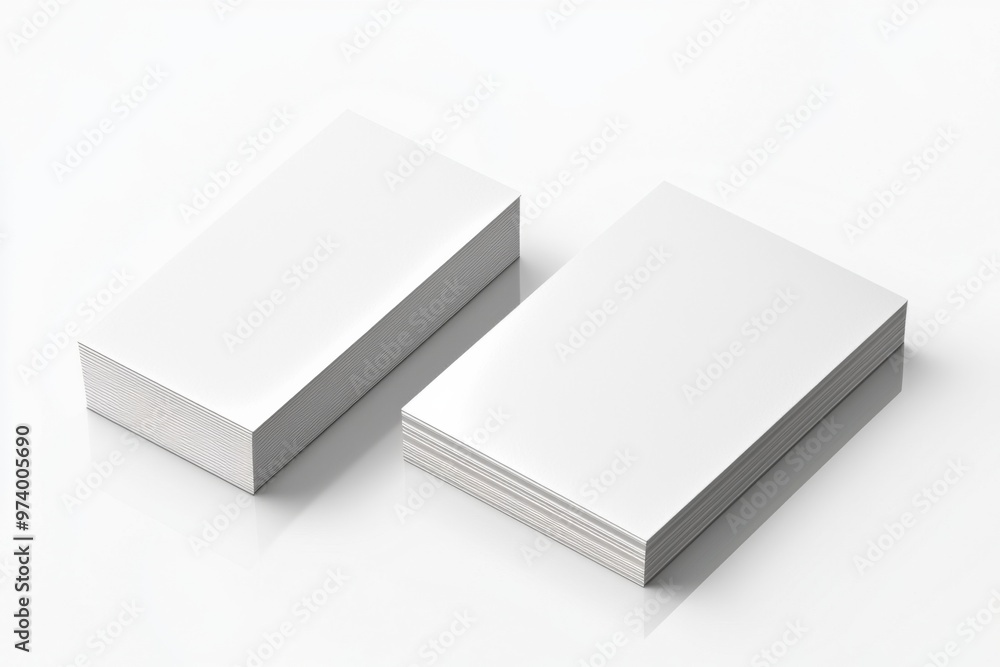 Business Card Mockup on Isolated Background created with Generative AI Business Card Mockup on Isolated Background created with Generative AI