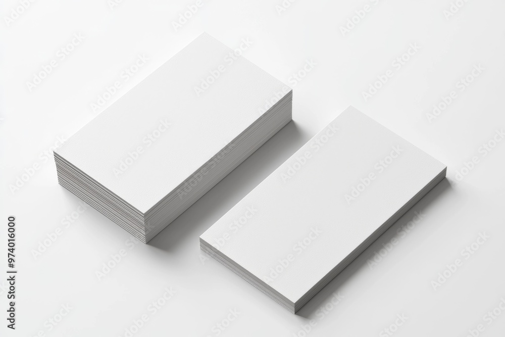 Business Card Mockup on Isolated Background created with Generative AI Business Card Mockup on Isolated Background created with Generative AI