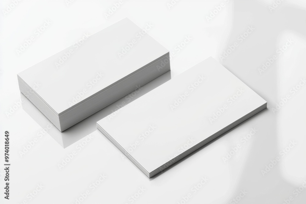 Business Card Mockup on Isolated Background created with Generative AI Business Card Mockup on Isolated Background created with Generative AI