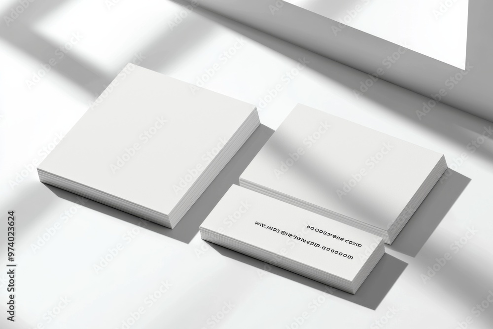 Business Card Mockup on Isolated Background created with Generative AI Business Card Mockup on Isolated Background created with Generative AI