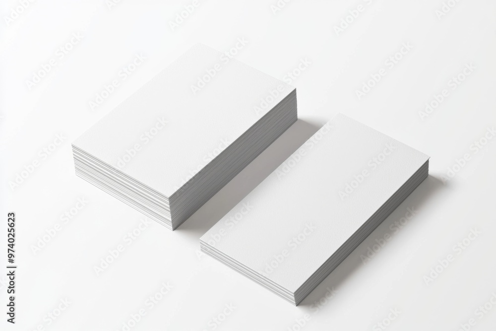 Business Card Mockup on Isolated Background created with Generative AI Business Card Mockup on Isolated Background created with Generative AI