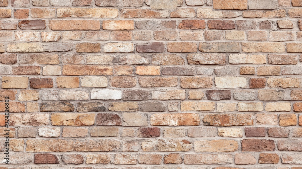 Seamless rustic brick wall pattern in shades of orange and brown. Perfect for backgrounds or architectural design concepts. Seamless rustic brick wall pattern in shades of orange and brown. Perfect for backgrounds or architectural design concepts.