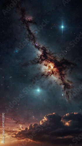 The galaxies stars and nebulas in the universe, space stock photography on astronomy and technology