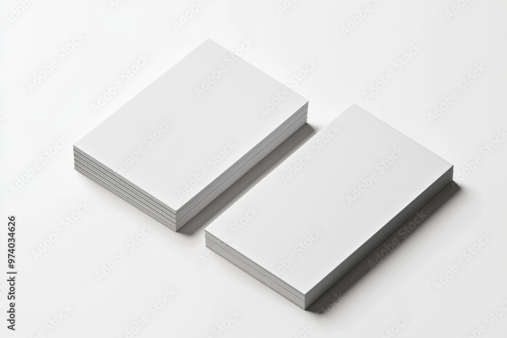 Business Card Mockup on Isolated Background created with Generative AI Business Card Mockup on Isolated Background created with Generative AI