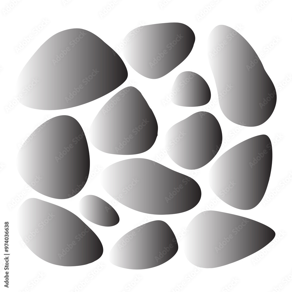Geometric Shapes Biomorphic Light grey stone vector Pebbles pattern texture Geometric Shapes Biomorphic Light grey stone vector Pebbles pattern texture