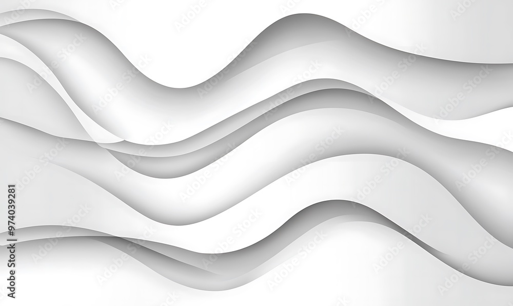 White gradient abstract curve pattern on gray background. White gradient abstract curve pattern on gray background.
