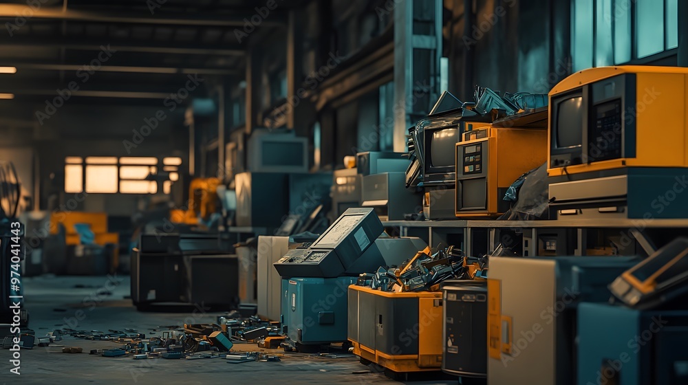 Abandoned Warehouse with Electronics Abandoned Warehouse with Electronics