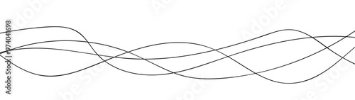 abstract wavy background with black wavy lines. black wave background. suit for banner, cover, poster, flyer, AI technology, digital, communication, 5G, science, music. vector illustration