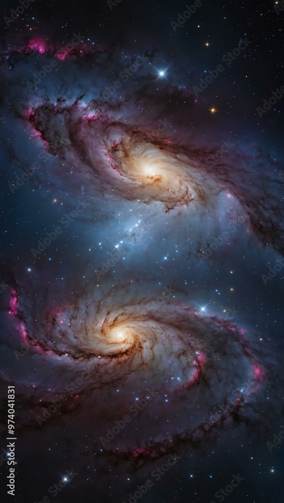 Galaxy space background with stars. Galaxy space background with stars.