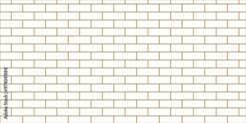 Abstract brick wall texture background. white brick vector illustration texture of the wall with masonry Bricks laid in rows background.	
