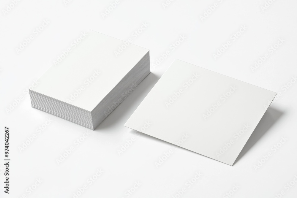 Business Card Mockup on Isolated Background created with Generative AI Business Card Mockup on Isolated Background created with Generative AI