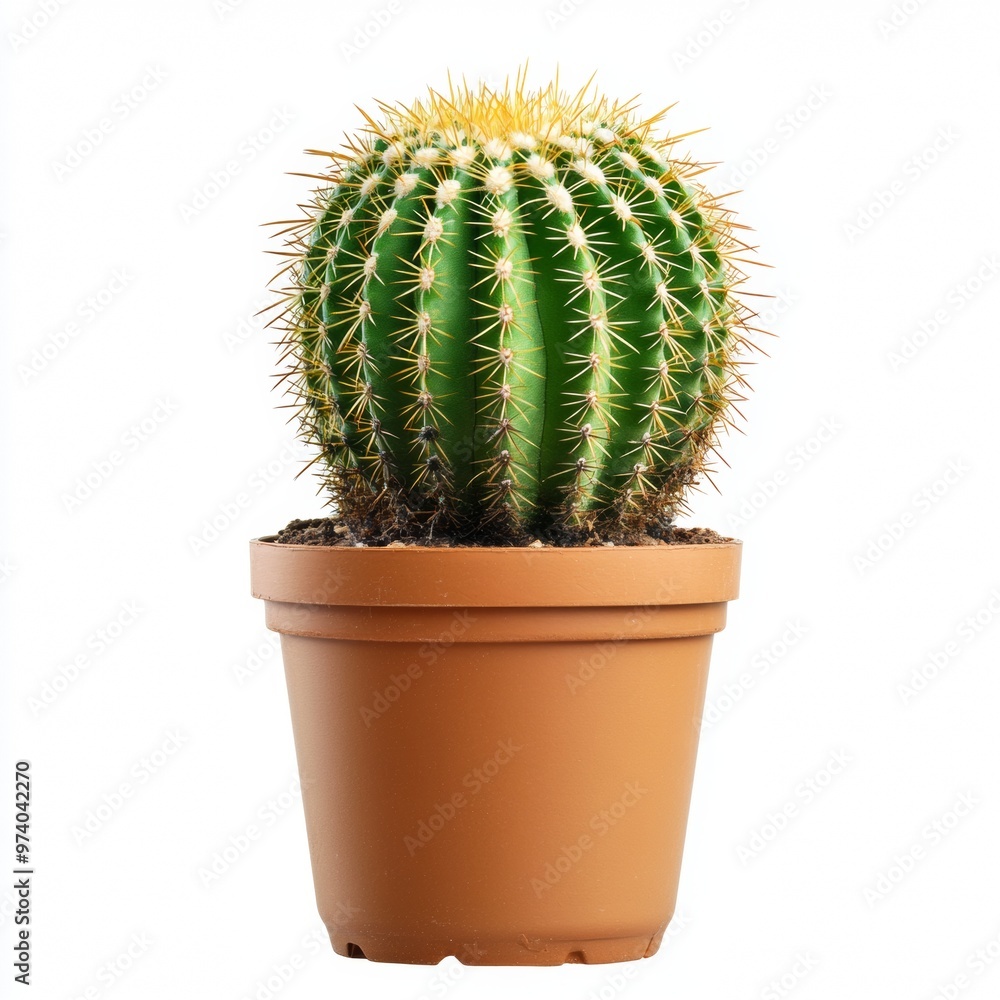 Thimble Cactus isolated on white background Thimble Cactus isolated on white background