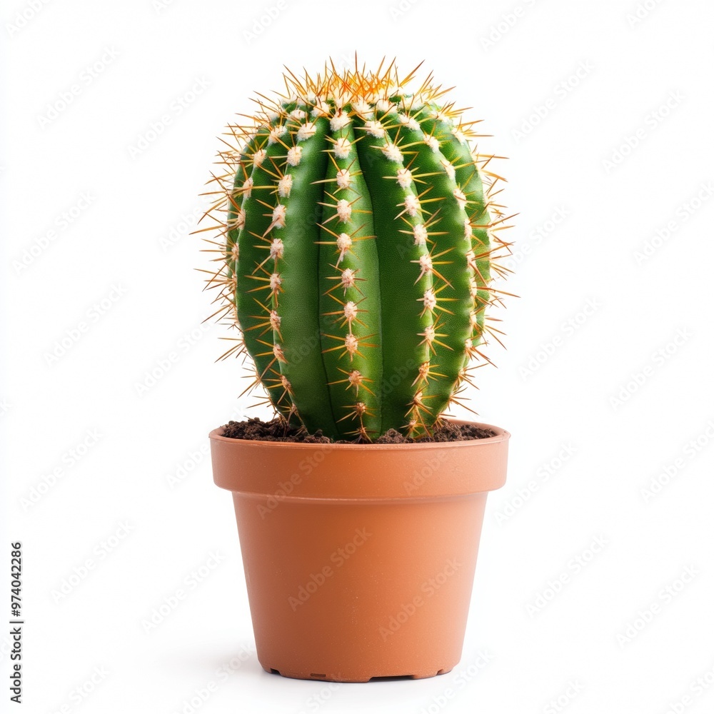 Thimble Cactus isolated on white background Thimble Cactus isolated on white background