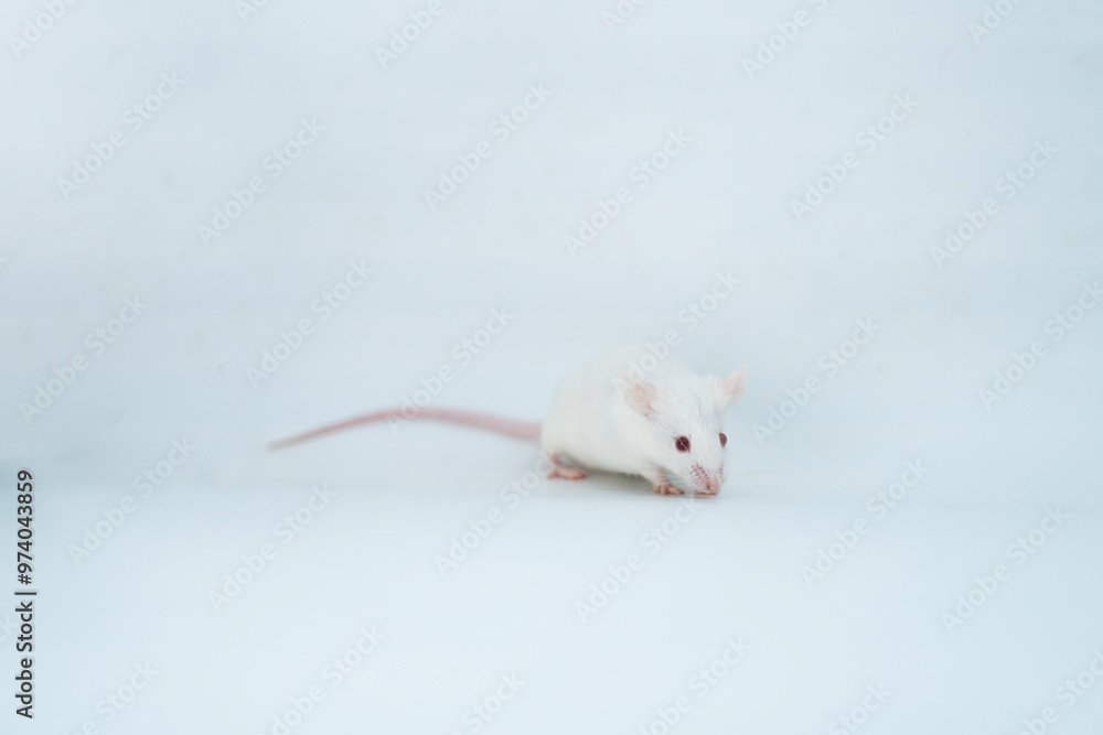 white laboratory mice on white background white laboratory mice on white background