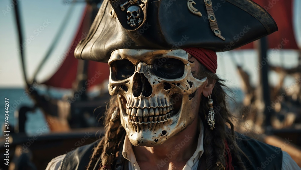 Pirate with a skull Pirate with a skull