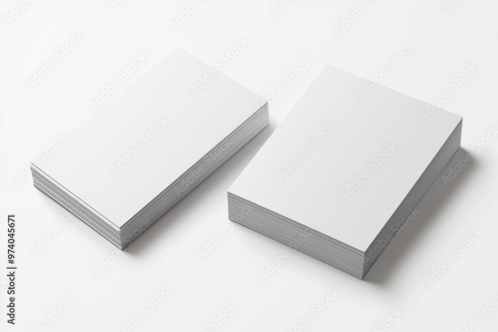 Fototapeta premium Business Card Mockup on Isolated Background created with Generative AI