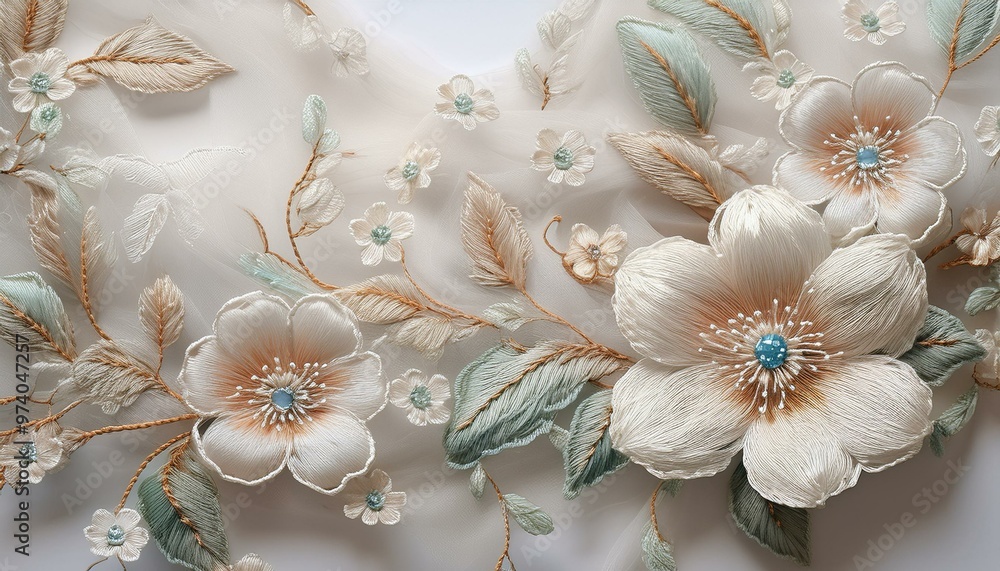 Elevate fashion with floral embroidery accents. Elevate fashion with floral embroidery accents.