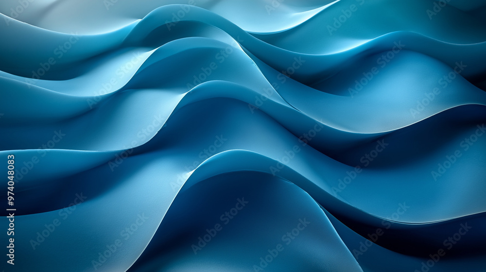 Fototapeta premium abstract background showing mix of blues waves 