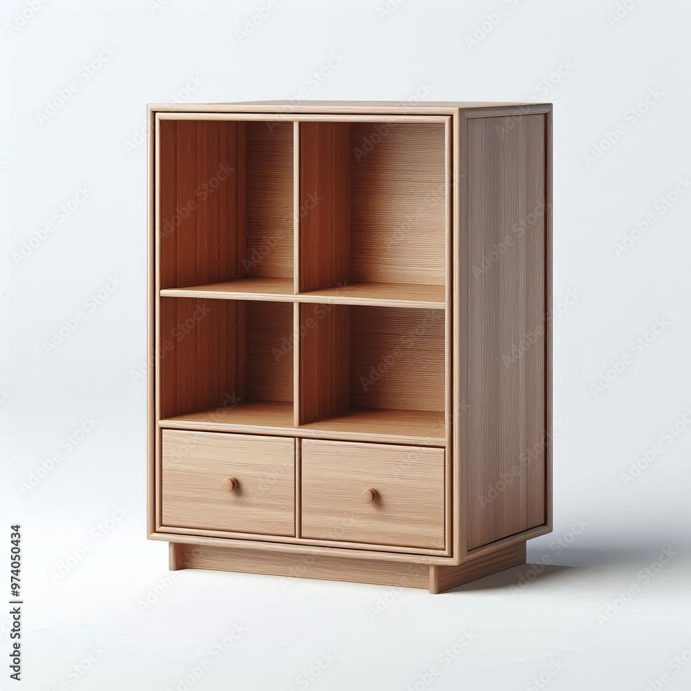 An empty shelves filled with no items An empty shelves filled with no items