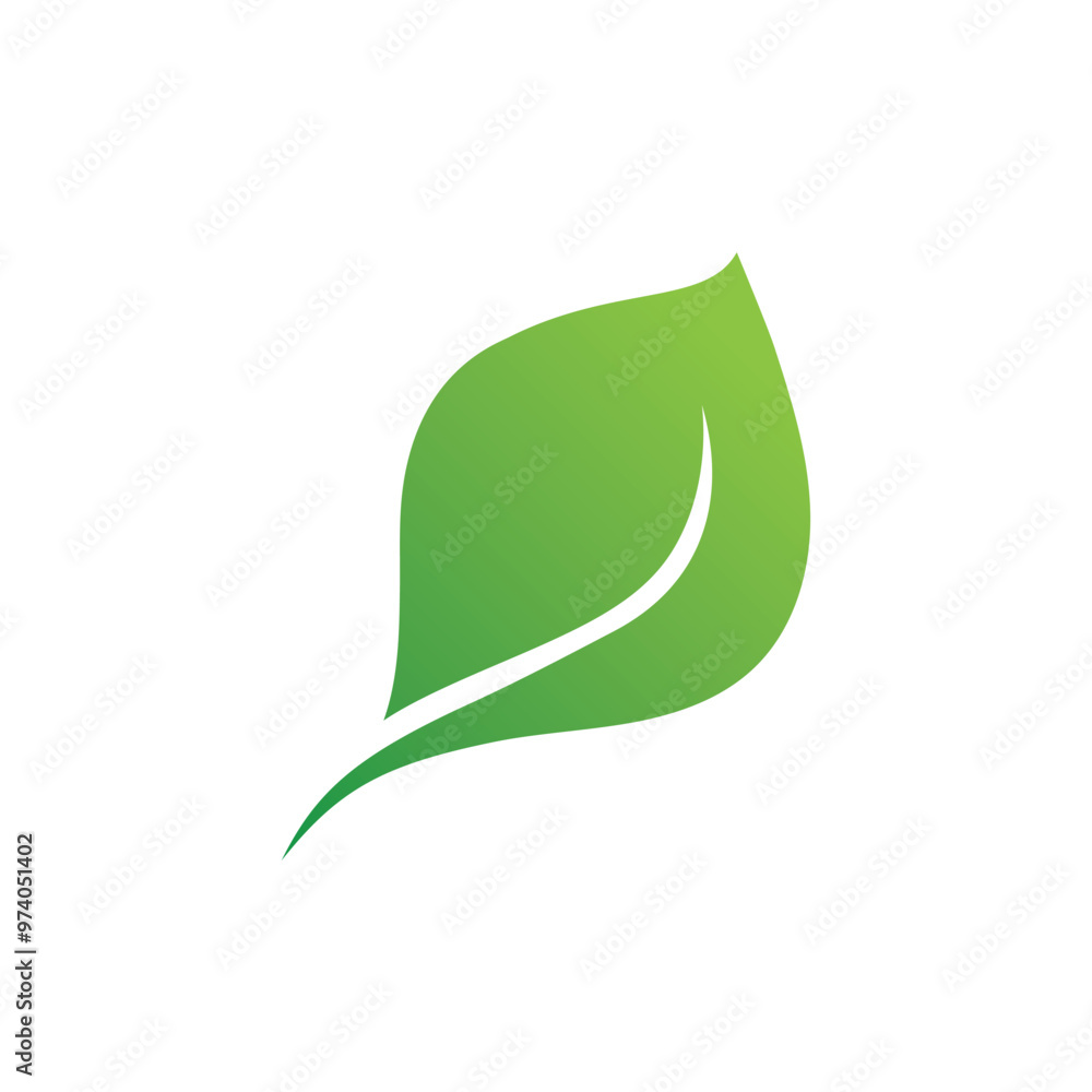 Leaf green nature logo and symbol vector Leaf green nature logo and symbol vector