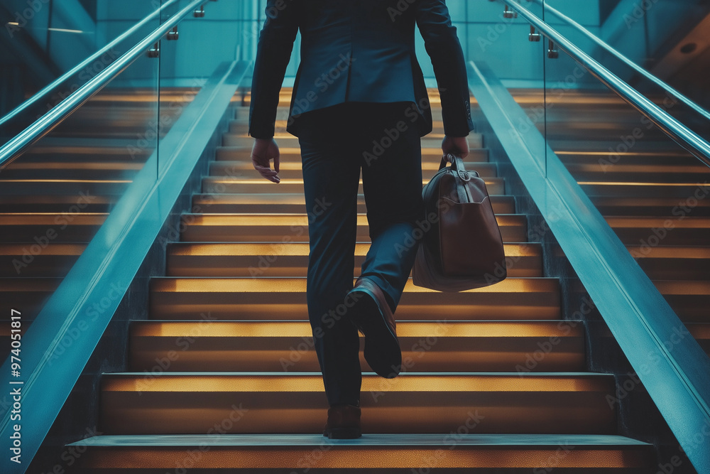 Business leaders are climbing the ladder to success. Business leaders are climbing the ladder to success.