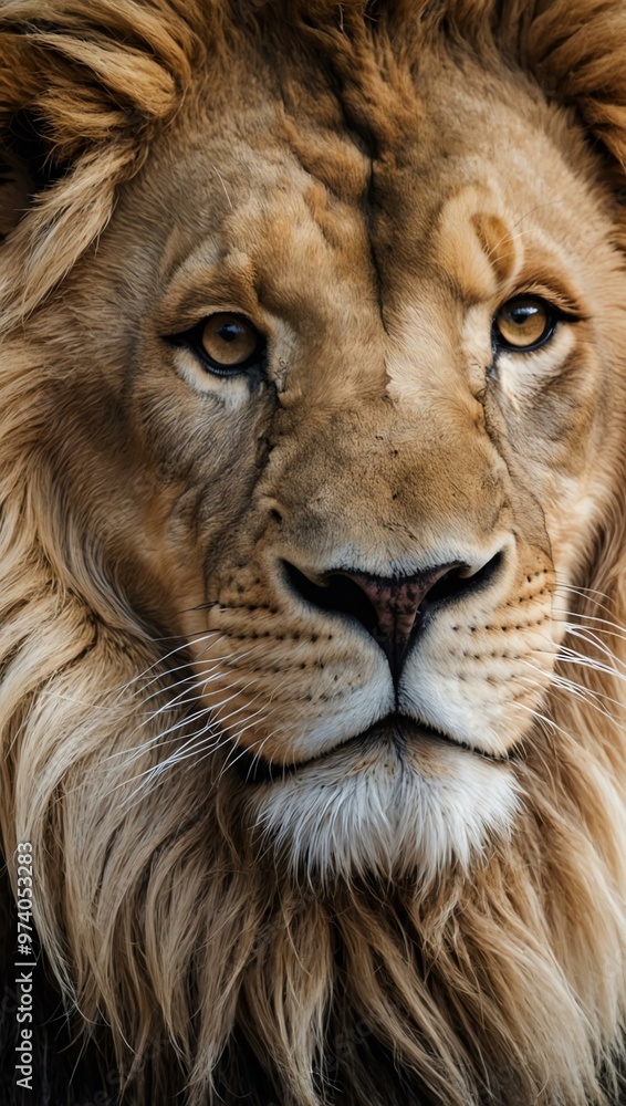 Cute animal lion face line art on a white background. Cute animal lion face line art on a white background.
