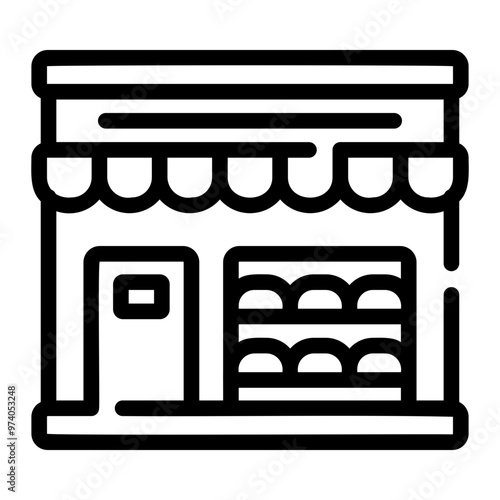 bakery shop Line Icon