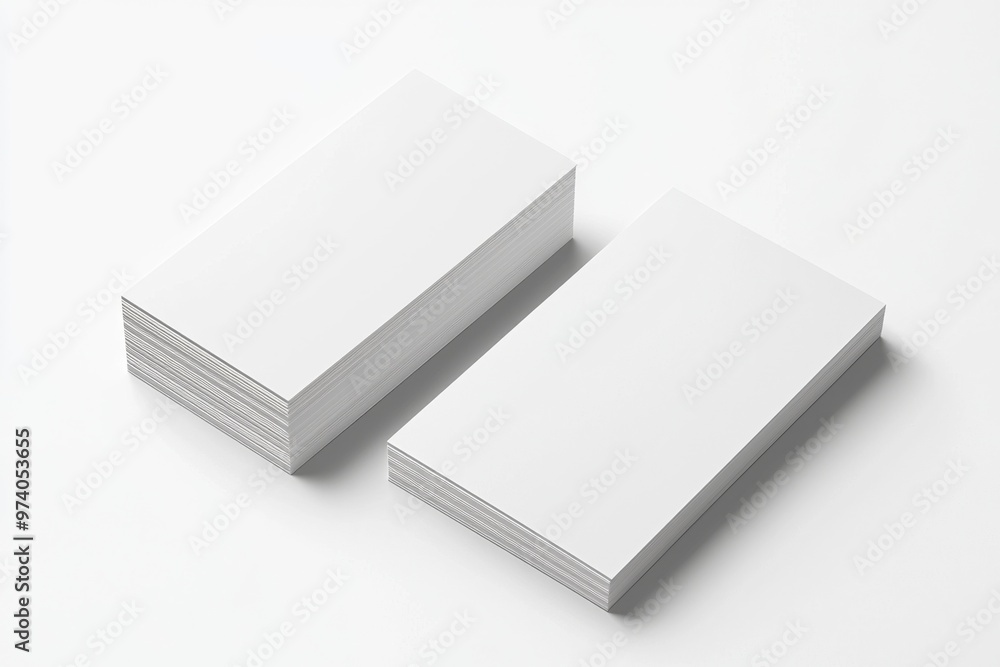 Business Card Mockup on Isolated Background created with Generative AI Business Card Mockup on Isolated Background created with Generative AI
