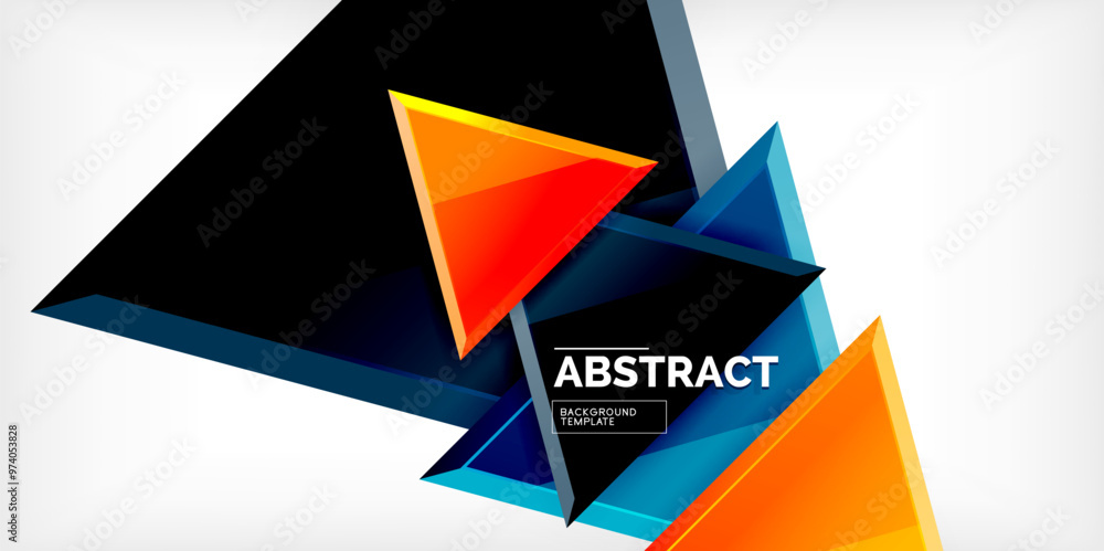Abstract background - glossy triangles. Vector Illustration For Wallpaper, Banner, Background, Card, Book Illustration, landing page Abstract background - glossy triangles. Vector Illustration For Wallpaper, Banner, Background, Card, Book Illustration, landing page