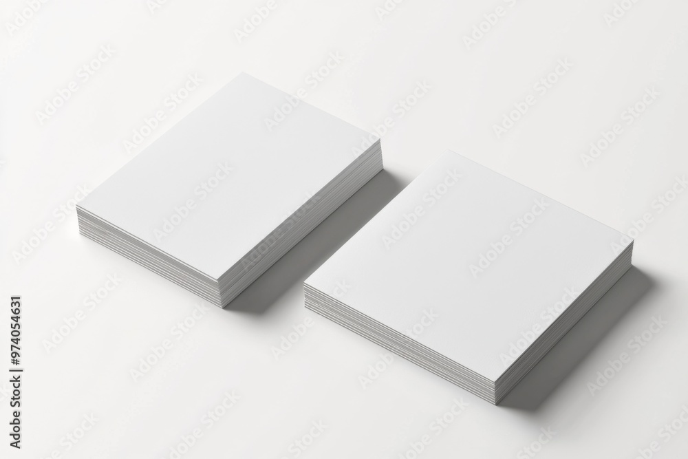 Fototapeta premium Business Card Mockup on Isolated Background created with Generative AI
