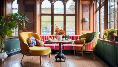 Savor gourmet coffee in a chic setting.  